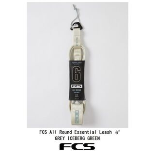 FCS 6FT　All Round  LEASH・GREY  ICEBERG G(サーフィン)