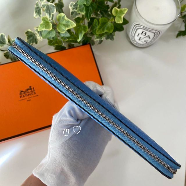 パーティを彩るご馳走や HERMES アザップシルクインロング 長財布