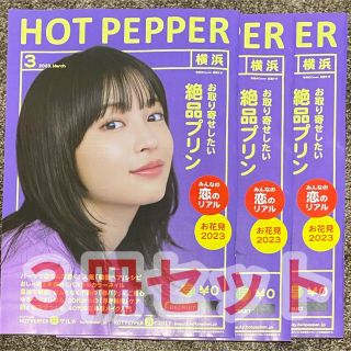 ３冊セットホットペッパー　３月号　広瀬すず　横浜版(女性タレント)