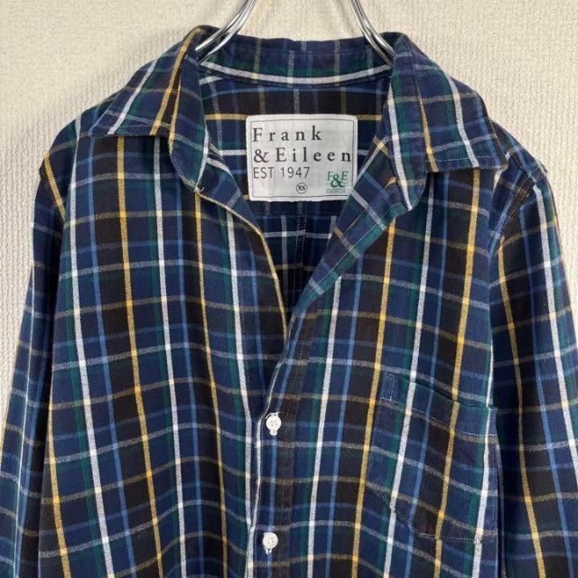 Frank&Eileen(フランクアンドアイリーン)の【美品】フランクアンドアイリーン　長袖シャツ　ネルシャツ　チェック　バリー　開襟 レディースのトップス(シャツ/ブラウス(長袖/七分))の商品写真