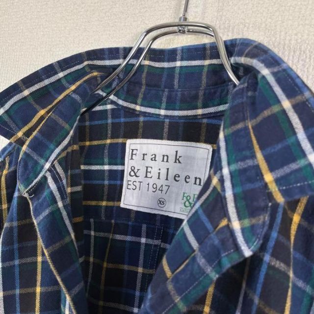 Frank&Eileen(フランクアンドアイリーン)の【美品】フランクアンドアイリーン　長袖シャツ　ネルシャツ　チェック　バリー　開襟 レディースのトップス(シャツ/ブラウス(長袖/七分))の商品写真