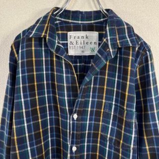 フランクアンドアイリーン(Frank&Eileen)の【美品】フランクアンドアイリーン　長袖シャツ　ネルシャツ　チェック　バリー　開襟(シャツ/ブラウス(長袖/七分))