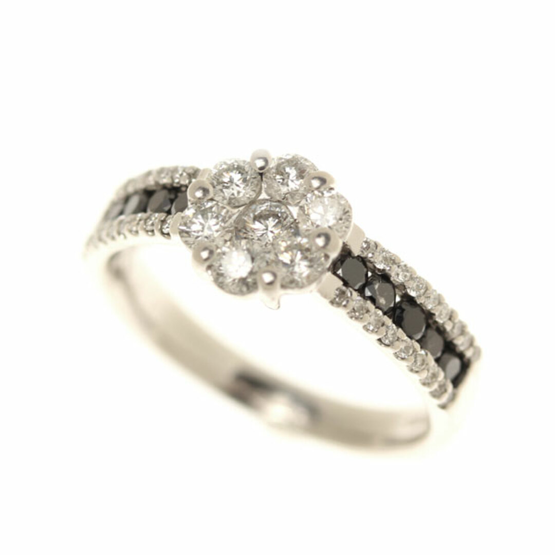 K18WG ホワイトゴールド リング・指輪 ダイヤモンド1.00ct ブラック