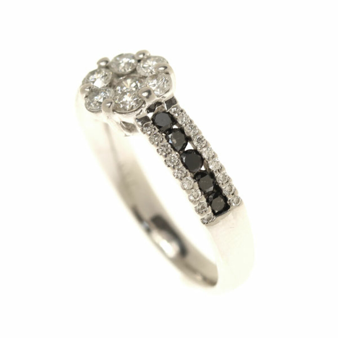 K18WG ホワイトゴールド リング・指輪 ダイヤモンド1.00ct ブラック