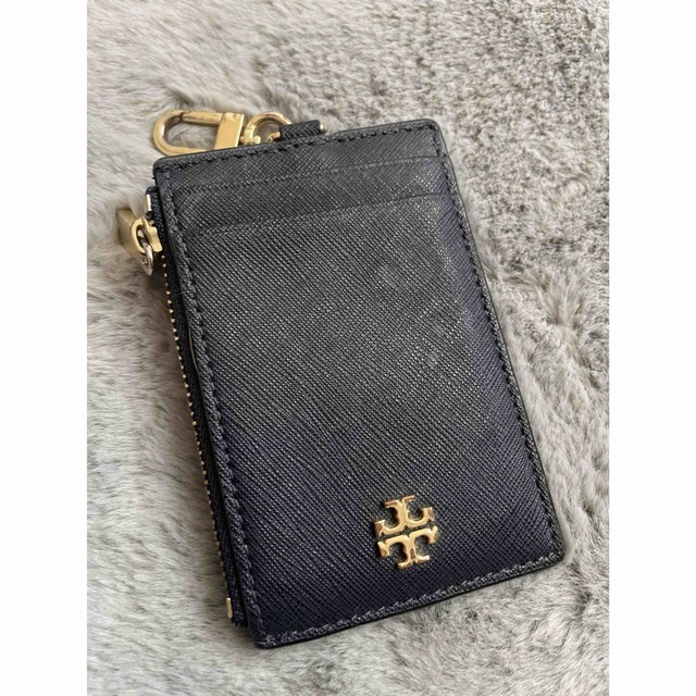 トリバーチ トリーバーチ Tory Burch 定期入れ パスケース 黒 革