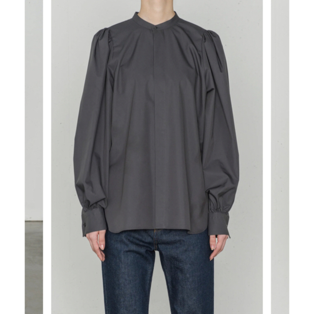 HYKE ハイク 2022AW T/C BALLOON SLEEVE SHIRT 【在庫あり】 37%割引