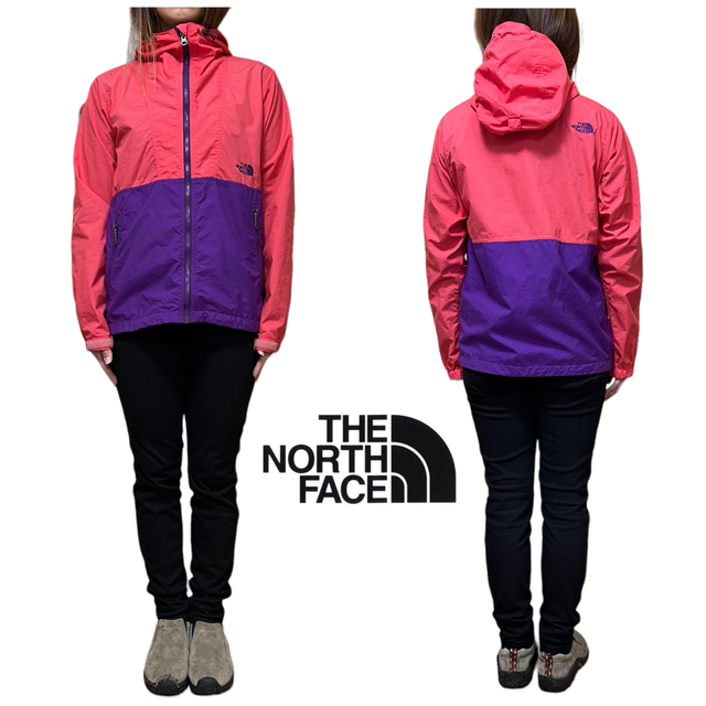 THE NORTH FACE(ザノースフェイス)の【大人気】ノースフェイス コンパクトジャケット レディースL 2トーンカラー レディースのジャケット/アウター(ナイロンジャケット)の商品写真