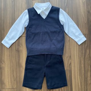 ユニクロ(UNIQLO)のユニクロ　キッズフォーマル上下セット　男の子　100cm(ドレス/フォーマル)