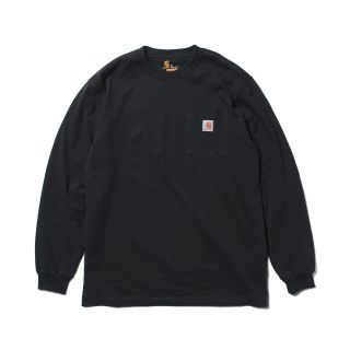 カーハート(carhartt)のカーハート　ポケット ロンT　黒　S　新品　●訳あり Carhartt(Tシャツ/カットソー(七分/長袖))