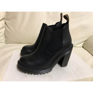 ドクターマーチン(Dr.Martens)のDr.Martens HURSTON UK3 黒 厚底 チェルシーほぼ新品未使用(ブーツ)