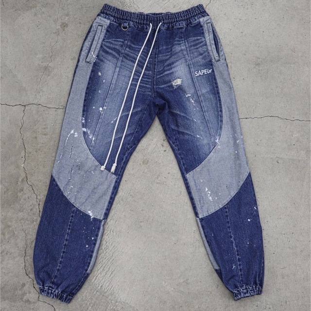 サプールSAPEur□DENIM TRACK PANTデニムトラックジャケット | www 