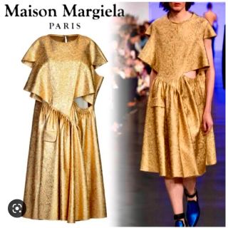 マルタンマルジェラ(Maison Martin Margiela)の新品■Maison Margielaメゾンマルジェラ■アシンメトリードレス(ひざ丈ワンピース)