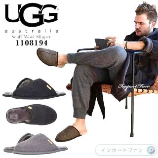 アグ(UGG)の展示品✨27cm✨UGG✨Scuff Wool Slipper✨ムートンスリッパ(その他)