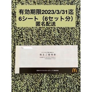 マクドナルド 株主優待(フード/ドリンク券)