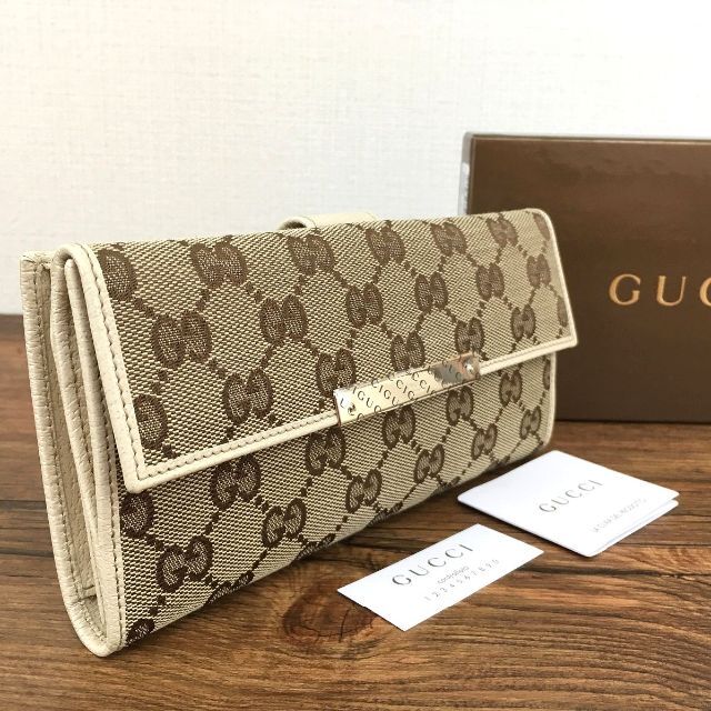 Gucci(グッチ)の極美品 GUCCI 長財布 112715 GGキャンバス 150 レディースのファッション小物(財布)の商品写真