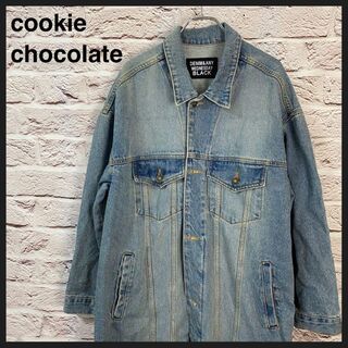cookie chocolate ロングデニムジャケット [ M～L ](Gジャン/デニムジャケット)