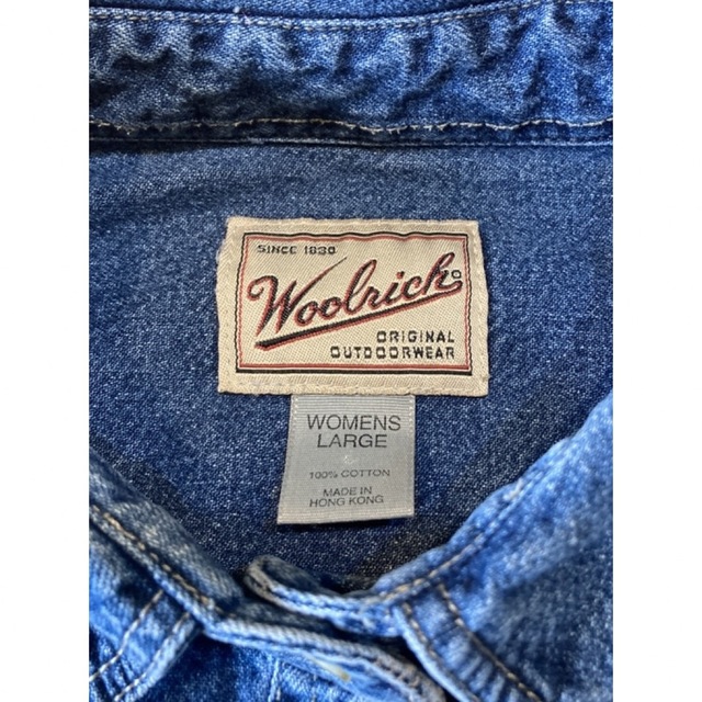 WOOLRICH(ウールリッチ)のWOOLRICHウールリッチ ワイドシルエット デニムシャツ レディースのトップス(シャツ/ブラウス(長袖/七分))の商品写真