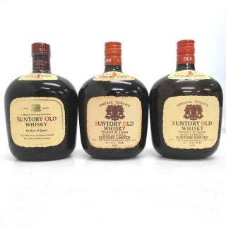 ★大阪府配送限定 未開封★サントリーSuntory【サントリー】 オールド 寿 3本セット 750/760ml【中古】(ウイスキー)