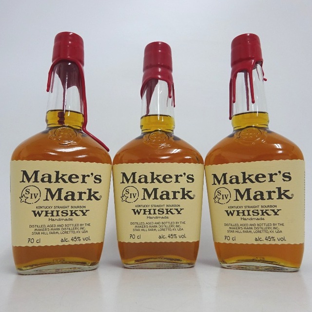 未開封★Maker's Mark【メーカーズマーク】 レッドトップ 3本セット 700ml