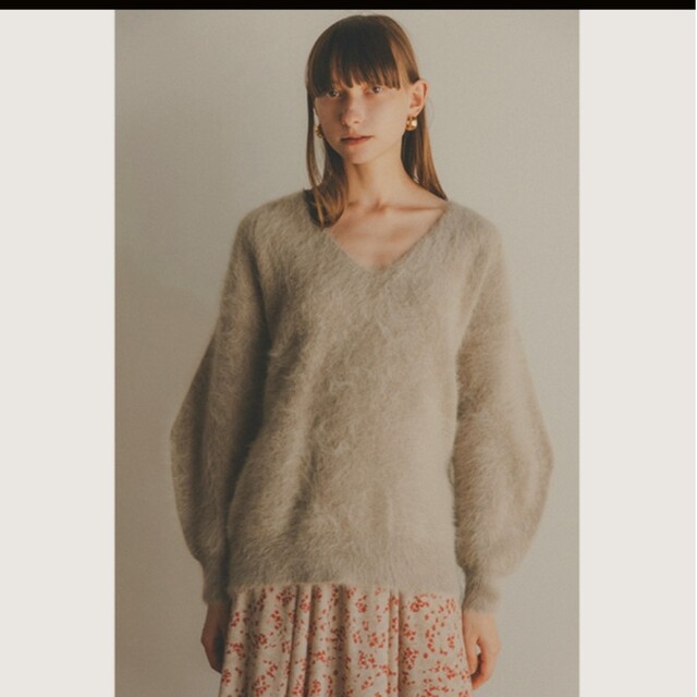 最終値下げCLANE VNECK ANGOLA KNIT TOPS 2