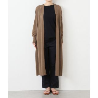 ドゥーズィエムクラス ロングカーディガン トップス(ブラウン/茶色系
