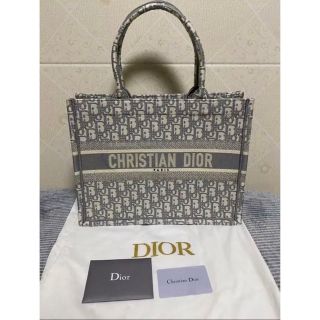 クリスチャンディオール(Christian Dior)のDior ブックトート ミディアム グレー(トートバッグ)