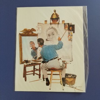 【★チャンプさま専用】ノーマン・ロックウェルの大きなポストカード4点(印刷物)