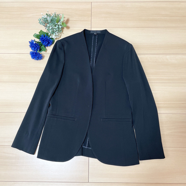 ICB(アイシービー)の美品☆iCB パンツスーツ　黒　ジャケット38 パンツ40 レディースのフォーマル/ドレス(スーツ)の商品写真