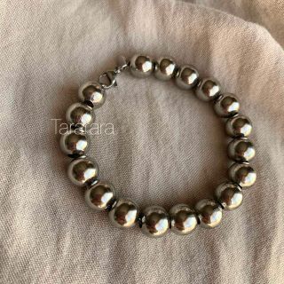 ●handmadeステンレスballブレスレットS10mm●金属アレルギー対応(ブレスレット/バングル)