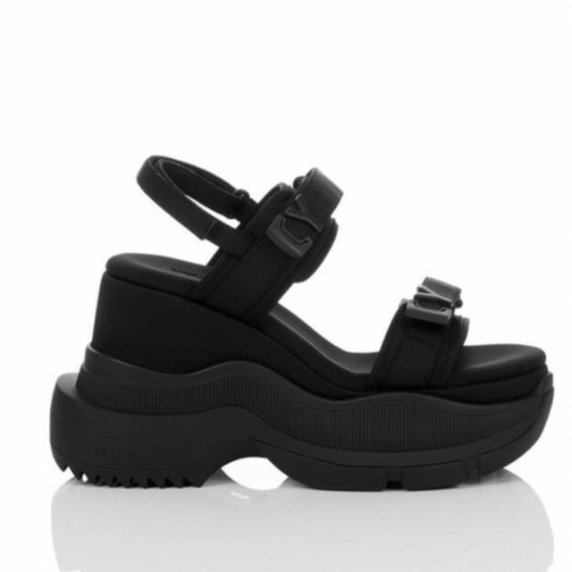 TOKYO BLACK DOUBLE SNEAKER SANDALS STYLE