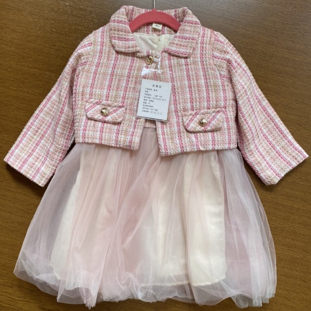 【新品未使用】キッズ110　フォーマル服　入園式　入学式　結婚式 キッズ/ベビー/マタニティのキッズ服男の子用(90cm~)(ドレス/フォーマル)の商品写真