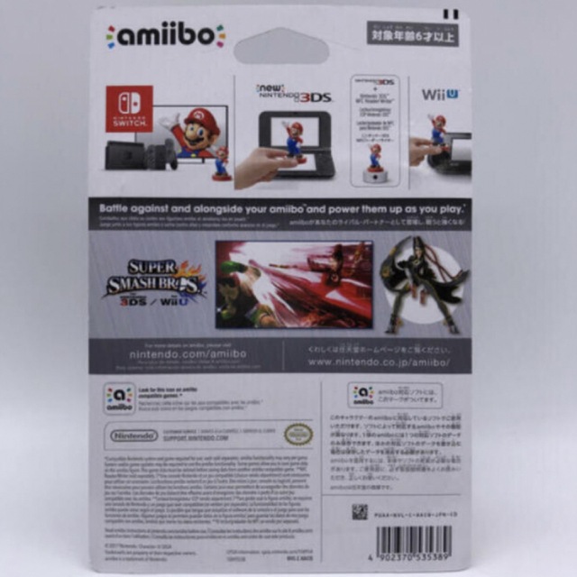 任天堂(ニンテンドウ)のamiibo ベヨネッタ【2Pファイター】(大乱闘スマッシュブラザーズシリーズ) エンタメ/ホビーのゲームソフト/ゲーム機本体(家庭用ゲームソフト)の商品写真