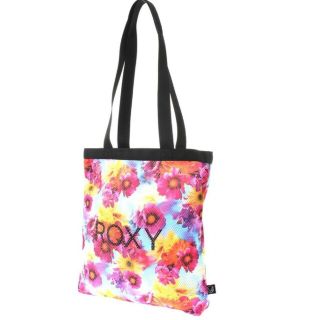 ロキシー(Roxy)のROXY メッシュ 花柄 バッグ(トートバッグ)