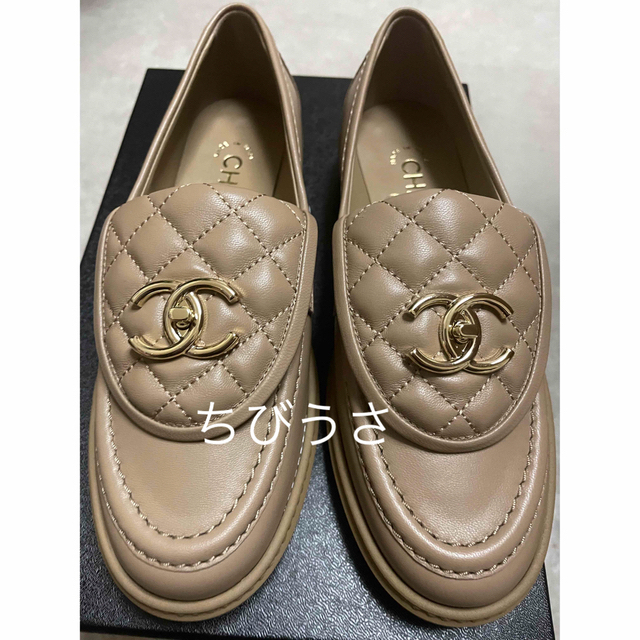 【希少】CHANEL ターンロックローファー35.5(22.5-23cm)