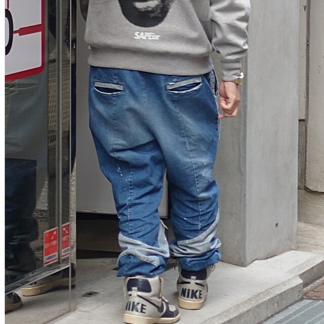 SAPEur サプール ヴィンテージデニムトラックパンツ XLサイズ