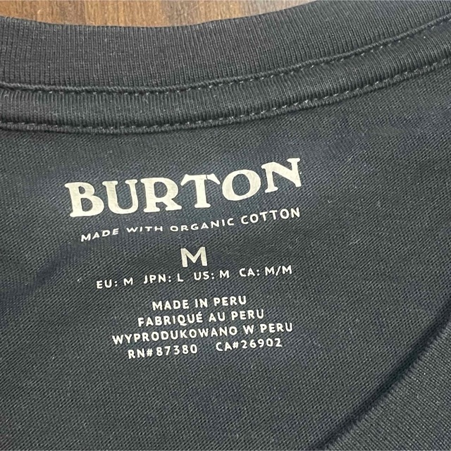 BURTON(バートン)のBURTON バートン　Tシャツ　ブラック　Mサイズ メンズのトップス(Tシャツ/カットソー(半袖/袖なし))の商品写真