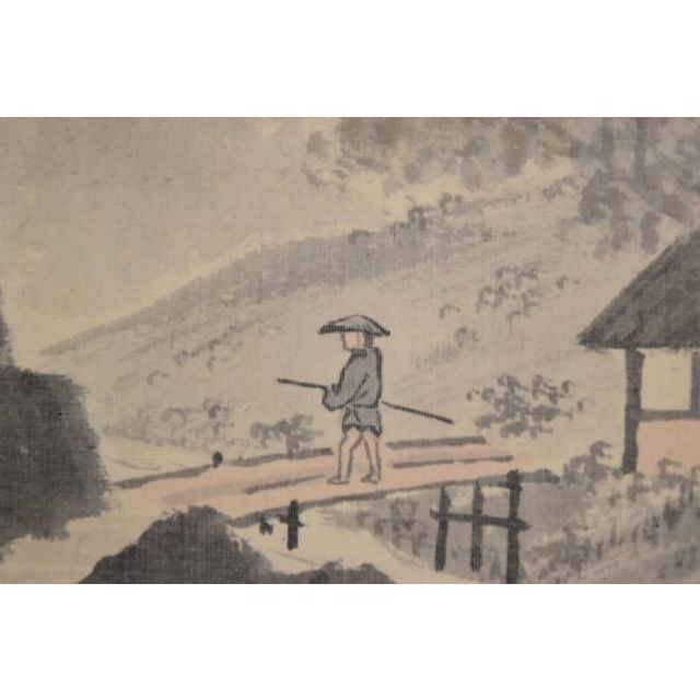 作者不詳/夏山雨後人物図/掛軸☆宝船☆AA-963 | tradexautomotive.com