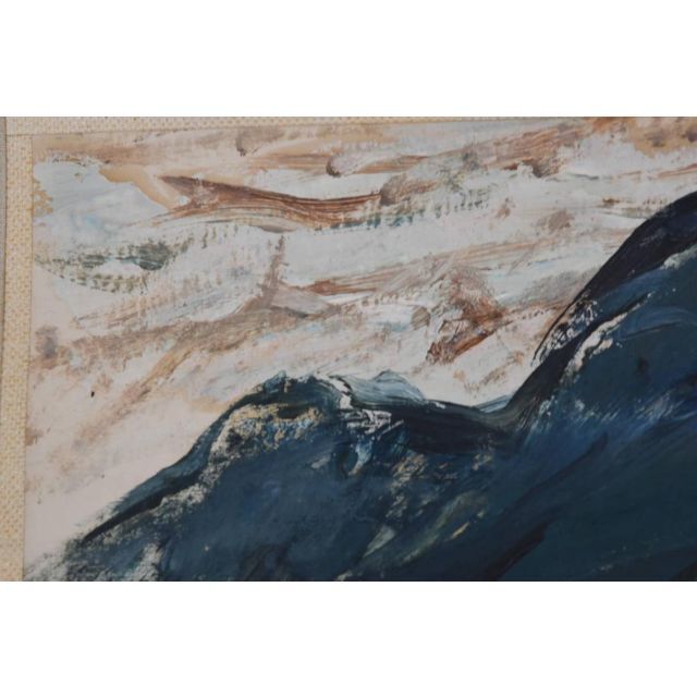 空飛ぶ画家、糸川裕志の長男、糸川文英の肖像画、油絵、SM.額入り、真 空飛ぶ画家、糸川裕志の長男、糸川文英の肖像画、油絵、SM.額入り、真