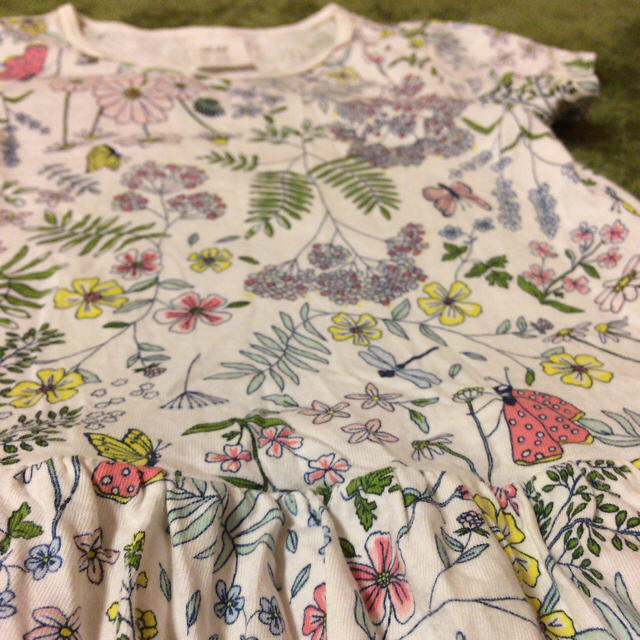 H&M(エイチアンドエム)のH&M コットンワンピ♡ムーニーのオムツも付けます キッズ/ベビー/マタニティのベビー服(~85cm)(ワンピース)の商品写真