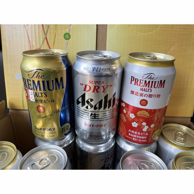 サントリープレミアムモルツ&アサヒスーパードライ 食品/飲料/酒の酒(ビール)の商品写真