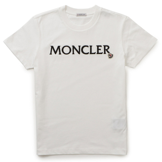 モンクレール MONCLER Tシャツ ロゴ コットンシャツ ショートスリーブ ホワイト 2023年春夏新作 0938C00009 829HP 033