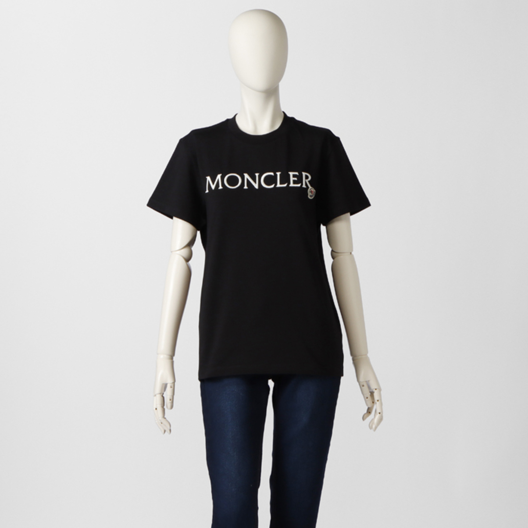モンクレール MONCLER Tシャツ ロゴ コットンシャツ ショートスリーブ ブラック 2023年春夏新作 0938C00009 829HP 999