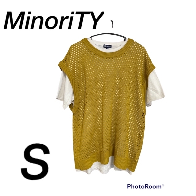 MinoriTY(マイノリティ)の2,400円→1,000円！暖かくなってきた今が買い！【2セット】白T＋ベスト メンズのトップス(Tシャツ/カットソー(半袖/袖なし))の商品写真