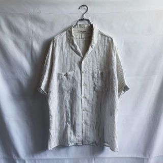 サンローラン(Saint Laurent)の【Saint Laurent】20SS ショールカラー ストライプ シャツ(シャツ)