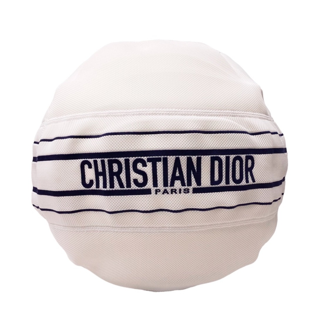 【値下げ中】Christian Dior クリスチャンディオール 雑貨 TECHNOGYM FOR DIOR バランスボール 限定エディション HYZ01TBA0U_C000 PVC  テクニカルファブリック   ホワイト 白 ネイビー 紺 ユニセックス 人気 美品【品】