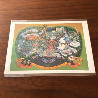 Disney - ●ディズニーランド 地図 マップ ポストカード