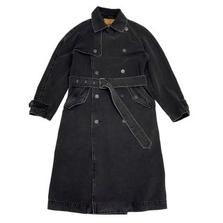 ディーゼル(DIESEL)のDIESEL ディーゼル トレンチコート ロングトレンチコート デニム アウター 服 秋冬 カジュアル M A03873 コットン    メンズ ギフト【中古品】(トレンチコート)