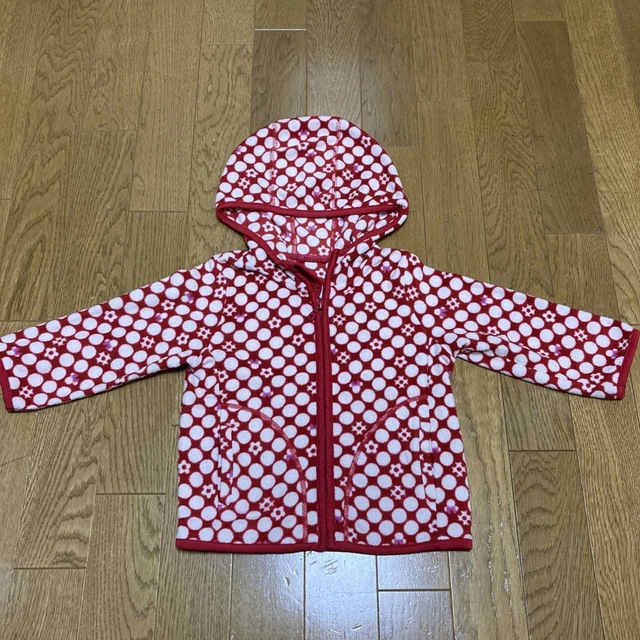 UNIQLO ユニクロ ディズニー コラボ フリース 90 赤 ミニー 西松屋 | フリマアプリ ラクマ