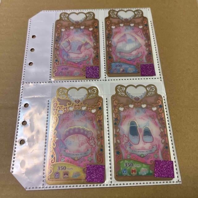 T-ARTS(タカラトミーアーツ)のワッチャプリマジ　スプリングフラワーパープル　一式 エンタメ/ホビーのアニメグッズ(カード)の商品写真