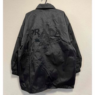 プラダ(PRADA)の90s PRADA プラダ ビッグロゴ刺繍 ナイロン ジャケット(ナイロンジャケット)